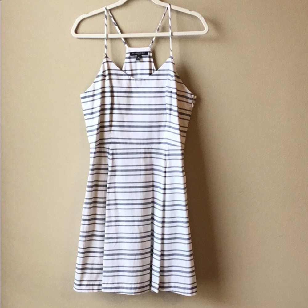 NWT Banana Republic Halter Style, Striped Dress 10